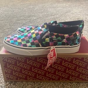 Brand New Asher (Iridescent Check) Vans